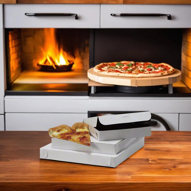 Pizza Box 10X10X1.5 IN Chipboard White 100/Case