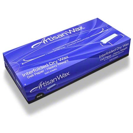 Bagcraft® ArtisanWax Deli Sheets 10X10.75 IN Dry Wax Paper Heavyweight White Interfold 500 Sheets/Pack 12 Packs/Case