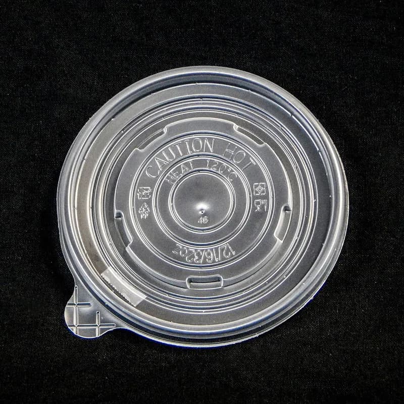 Victoria Bay Lid Flat 115MM Translucent For 12-16-32 OZ Container 500/Case