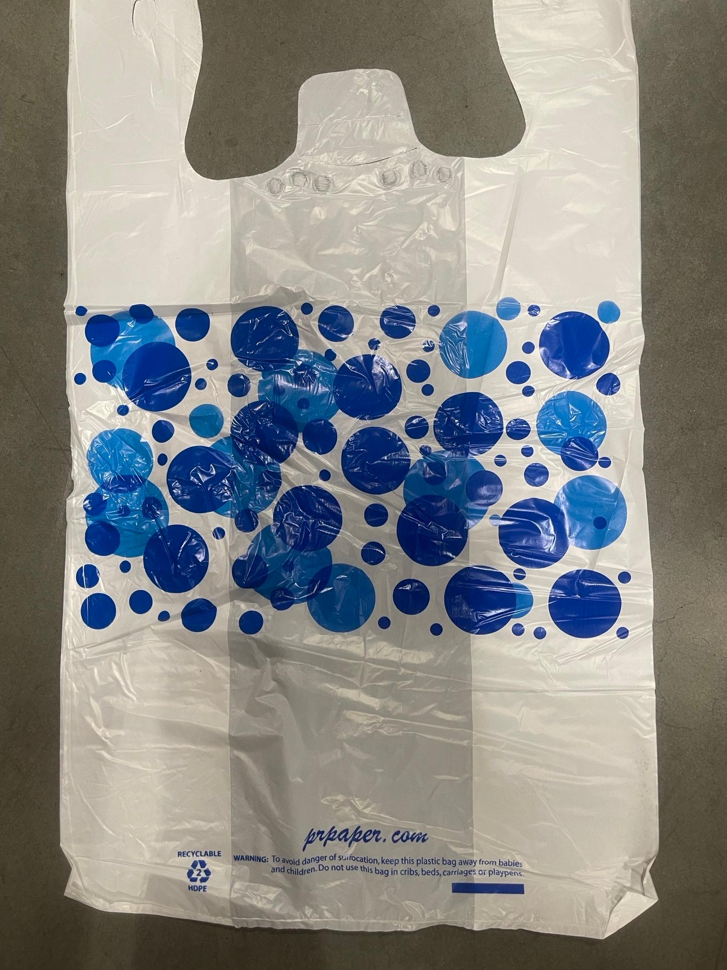Bag 12X7X22 IN 14MIC Blue Circles T-Shirt 1000/Case