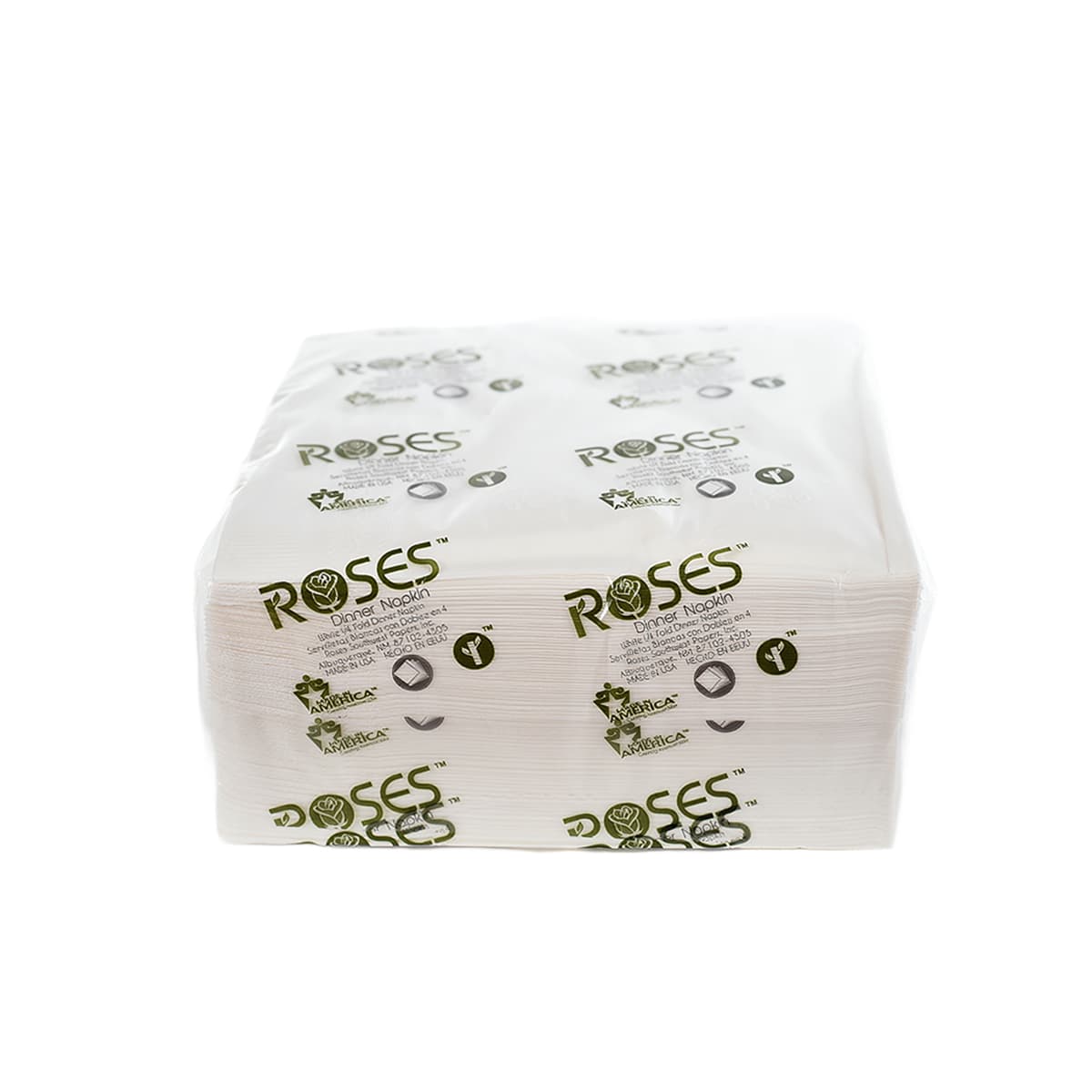 Dinner Napkins 17X17 IN White 3PLY 1/4 Fold 2000/Case