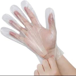 Gloves XL Disposable Poly 500 Count/Pack 10 Packs/Case 5000 Count/Case