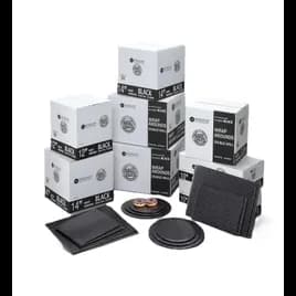 Wrap Around 14 IN Black Round Double Wall 50/Case