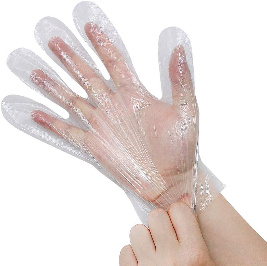 Gloves Small (SM) Plastic Disposable 100 Count/Pack 10 Packs/Case 1000 Count/Case