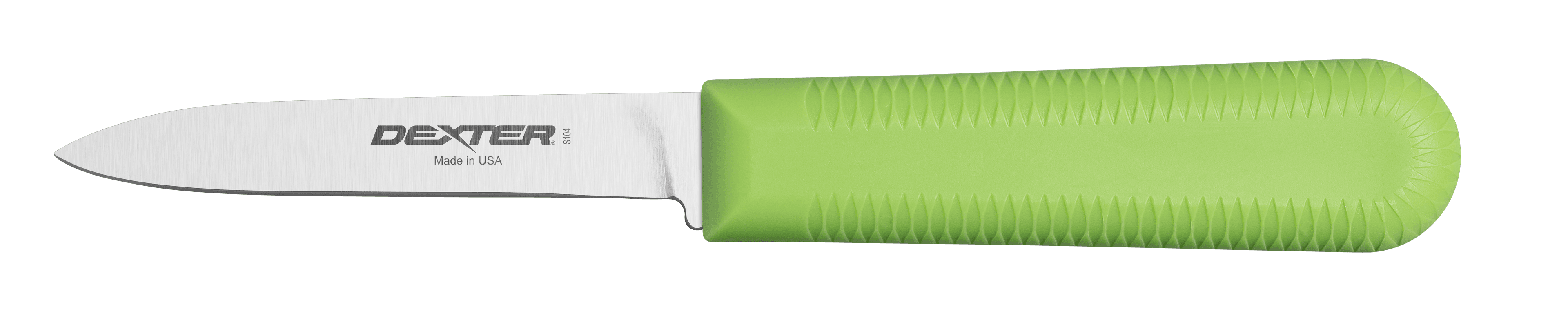 Sani-Safe Paring Knife 3.25 IN Green Cooks Style 1/Each