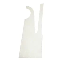 Apron 28X46 IN White 2MIL Heavy Duty LDPE Disposable 500/Case