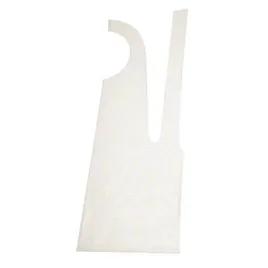 Apron 28X46 IN White 2MIL Heavy Duty LDPE Disposable 500/Case