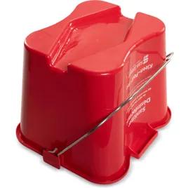 San Jamar Kleen-Pail® Utility Bucket & Pail 8 QT Red Color Coded Sanitizer 1/Each