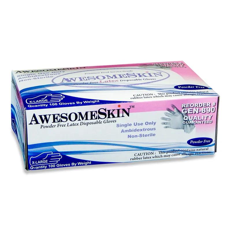 Gloves XL Latex Powder-Free 100 Count/Pack 10 Packs/Case 1000 Count/Case