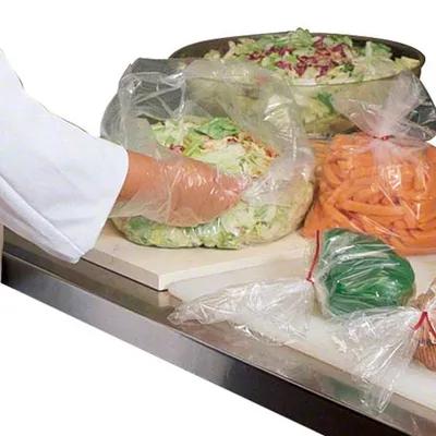 Poly Bag 12X6X29 IN Clear LDPE 0.0015MIL FDA Compliant Side Gusset 100 Count/Pack 5 Packs/Case 500 Count/Case
