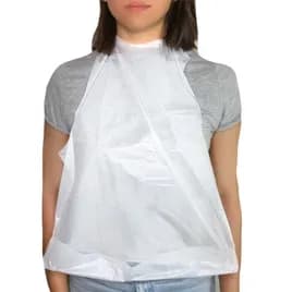 Adult Bib 15X20 IN White PE 500/Case