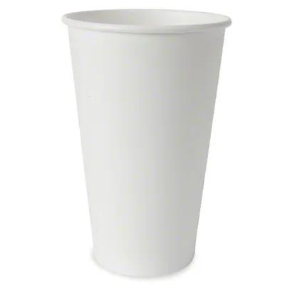 Cup 16 FLOZ Single Wall Poly-Coated Paper White 1000/Case