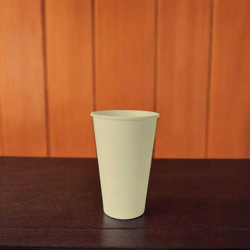 Cup 16 FLOZ Single Wall Poly-Coated Paper White 1000/Case