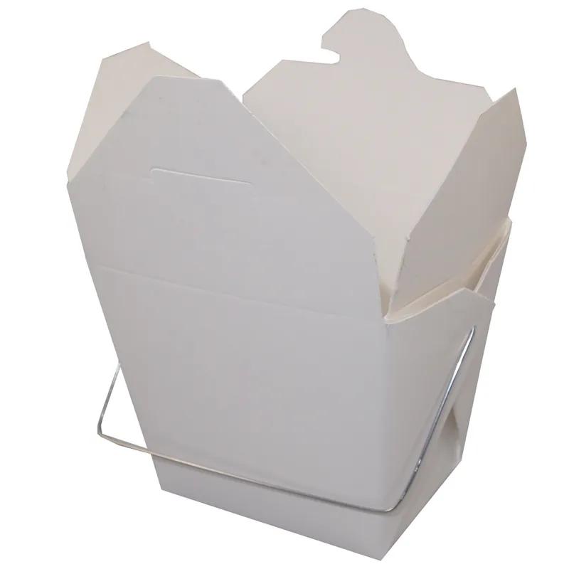 Food Pail 1 PT White Wire Handle 50 Count/Pack 10 Packs/Case 500 Count/Case