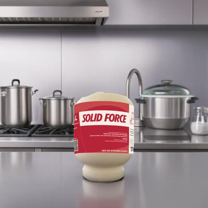 Solid Force Dishmachine Detergent 9 LB Solid 4/Case