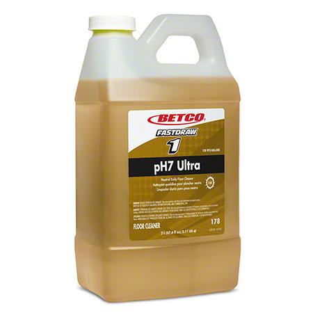 pH7 FastDraw® Ultra Lemon Floor Cleaner 2 L Neutral Concentrate Liquid Low Foam 4/Case