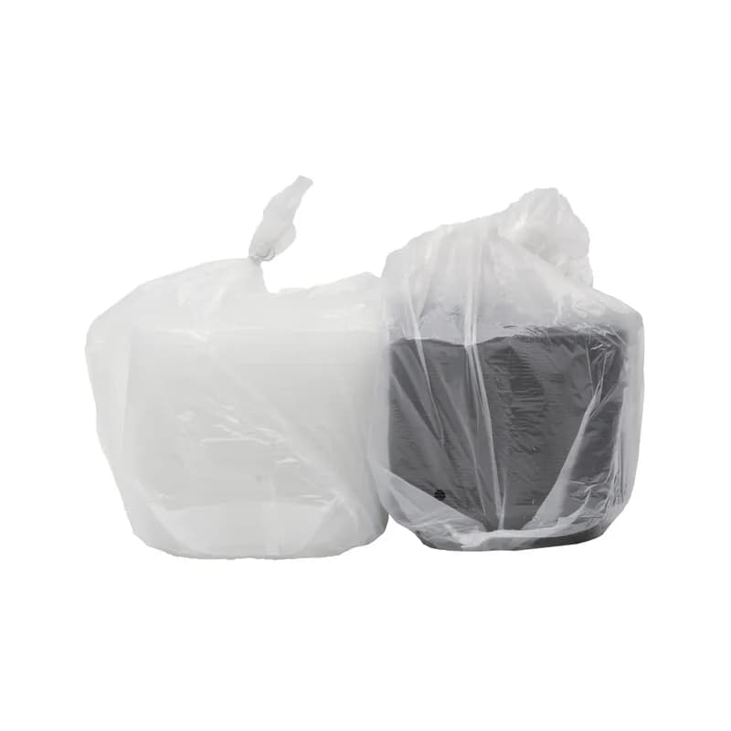 ReForm Take-Out Container Base & Lid Combo 38 OZ PP Black Round Heavy Duty Leak Resistant 150/Case