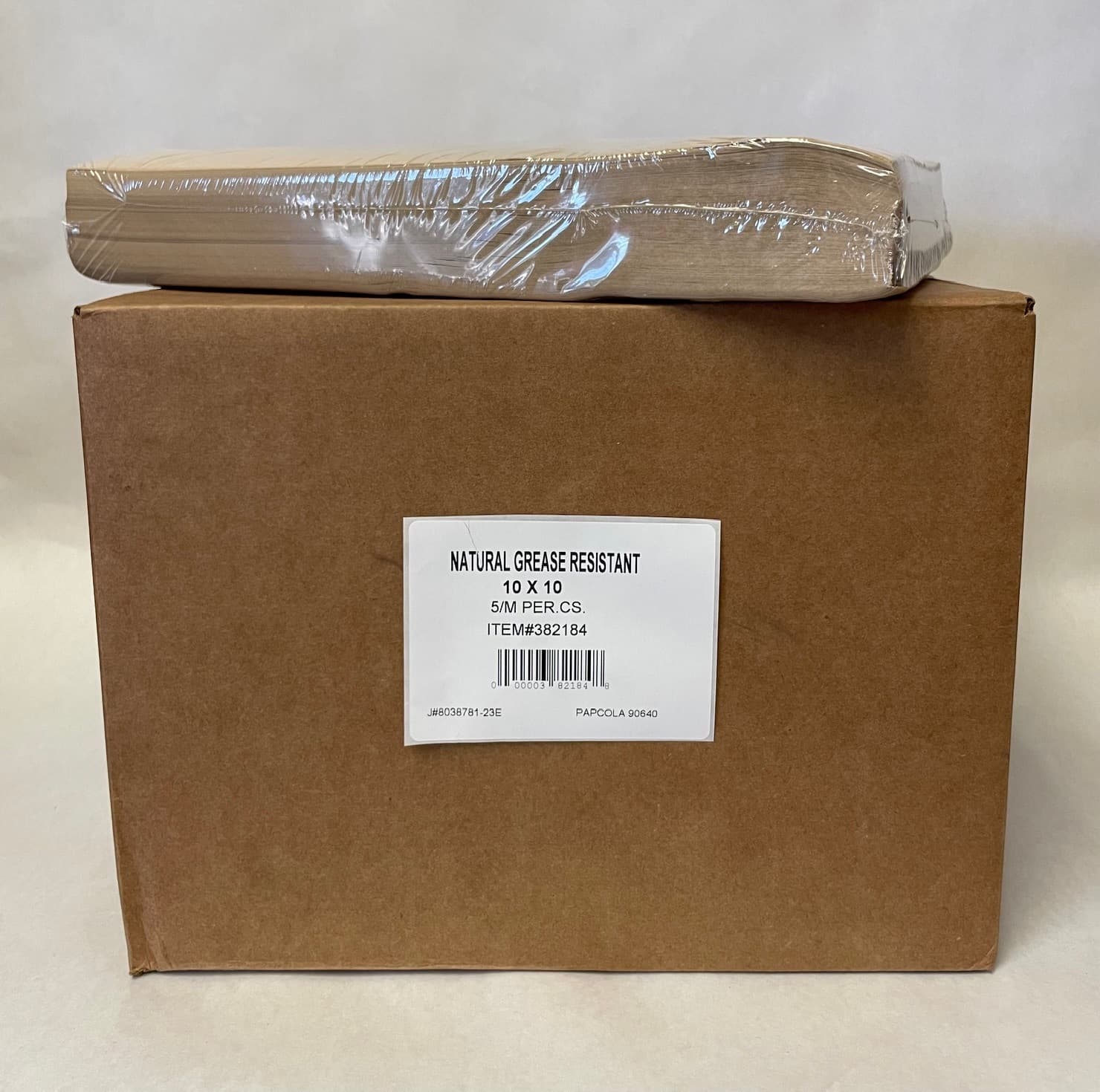 Sandwich Wrap 10X10 IN Wet Wax Paper Natural Grease Resistant Moisture Resistant 5000/Case