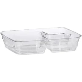Bento Box 3 Compartment Clear 300/Case