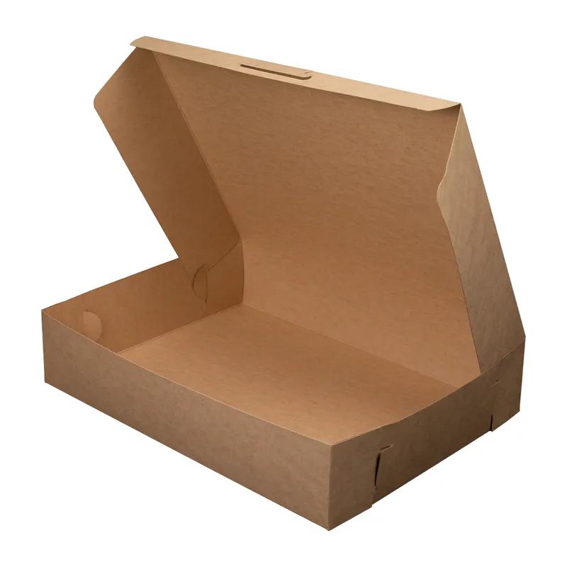Bakery Box 1/2 Size 19X14X4 IN Kraft/Kraft Rectangle Lock Corner 50/Case