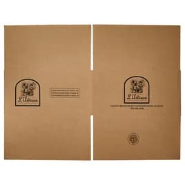 L'Artisan Baking Company Regular Slotted Container (RSC) 16X16X8 IN C-Flute 200# Glued 1/Each