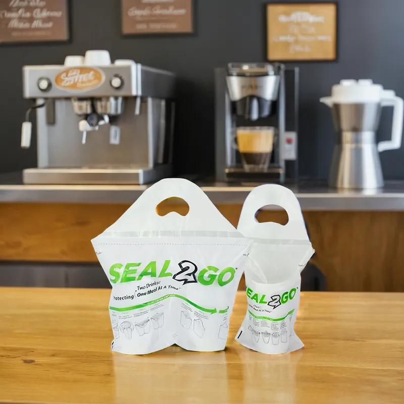 Seal-2-Go Beverage Bag Plastic Clear 1-Drink 500/Case