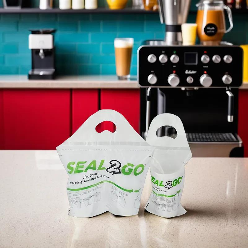 Seal-2-Go Beverage Bag Plastic Clear 1-Drink 500/Case
