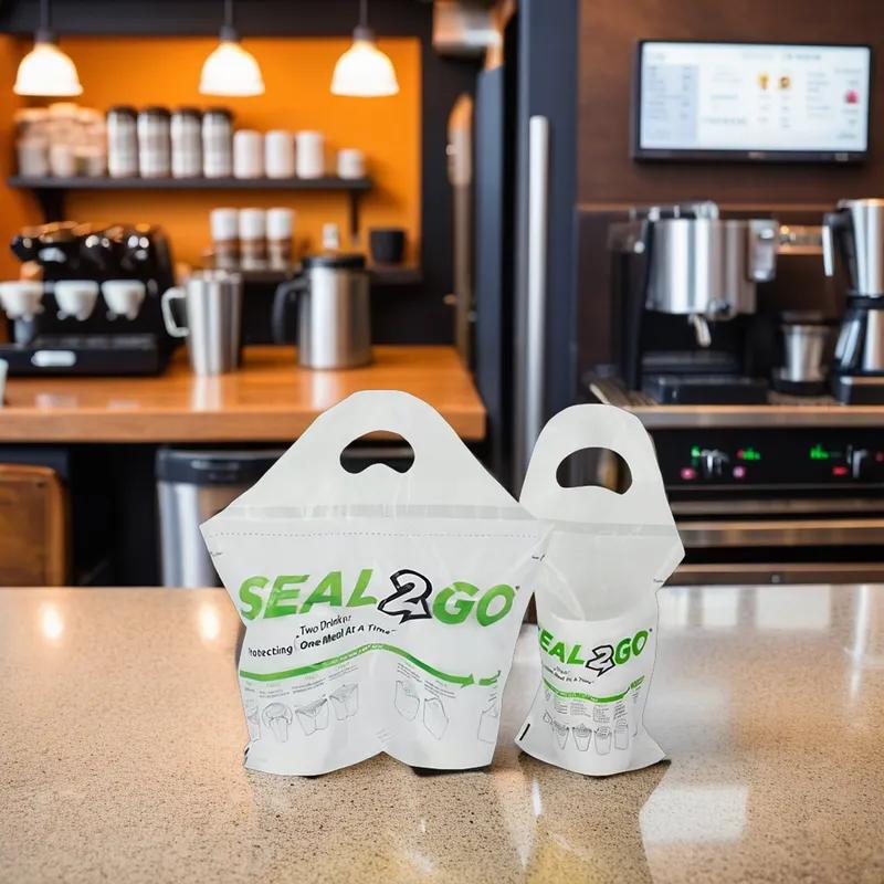 Seal-2-Go Beverage Bag Plastic Clear 1-Drink 500/Case