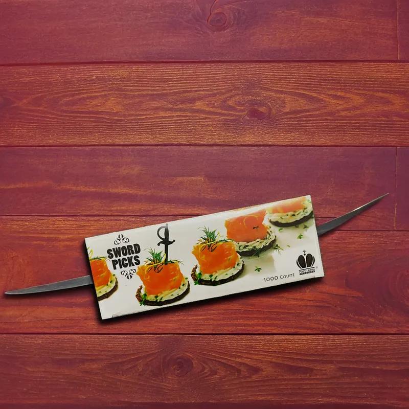 Poly King® Sword Pick Black 1000 Count/Pack 12 Packs/Case