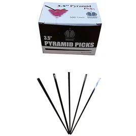 Poly King® Prism Pick Black 500 Count/Pack 5 Packs/Case