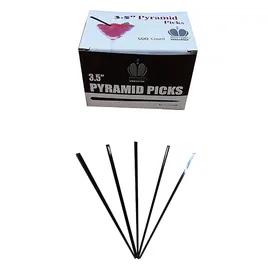 Poly King® Prism Pick Black 500 Count/Pack 5 Packs/Case