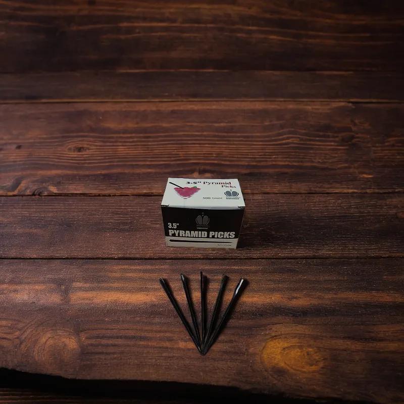 Poly King® Prism Pick Black 500 Count/Pack 5 Packs/Case