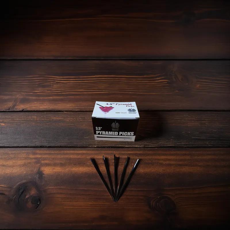 Poly King® Prism Pick Black 500 Count/Pack 5 Packs/Case