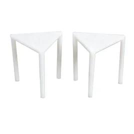 Pizza Saver & Box Stack PP White Triangle 1000/Case