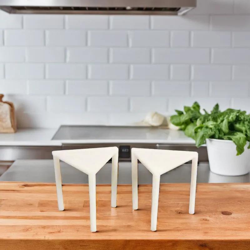 Pizza Saver & Box Stack PP White Triangle 1000/Case