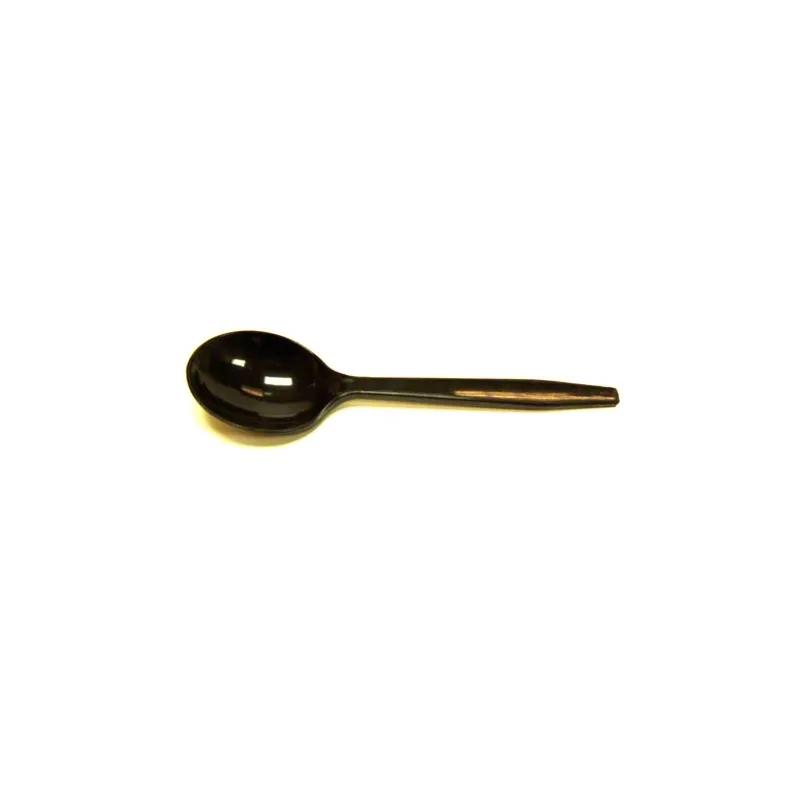 Soup Spoon PP Black Heavyweight 1000/Case