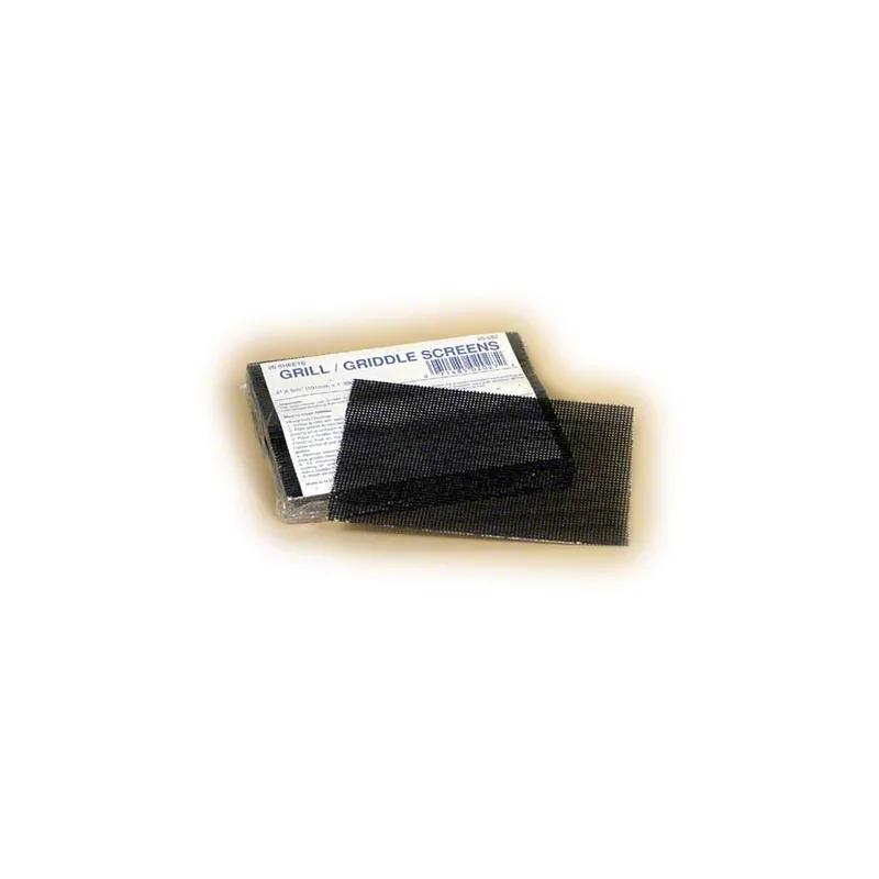 Griddle Screen 4X6 IN Heavy Duty Black 20 Count/Bag 10 Bags/Case
