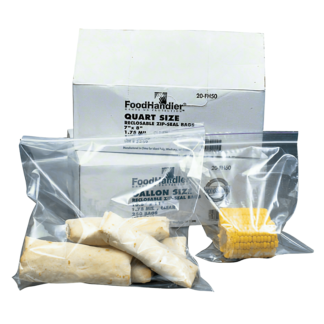 Bag 7X8 IN 1 QT Clear With Zip Seal Closure 500/Case