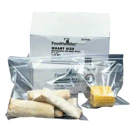 Bag 7X8 IN 1 QT Clear With Zip Seal Closure 500/Case