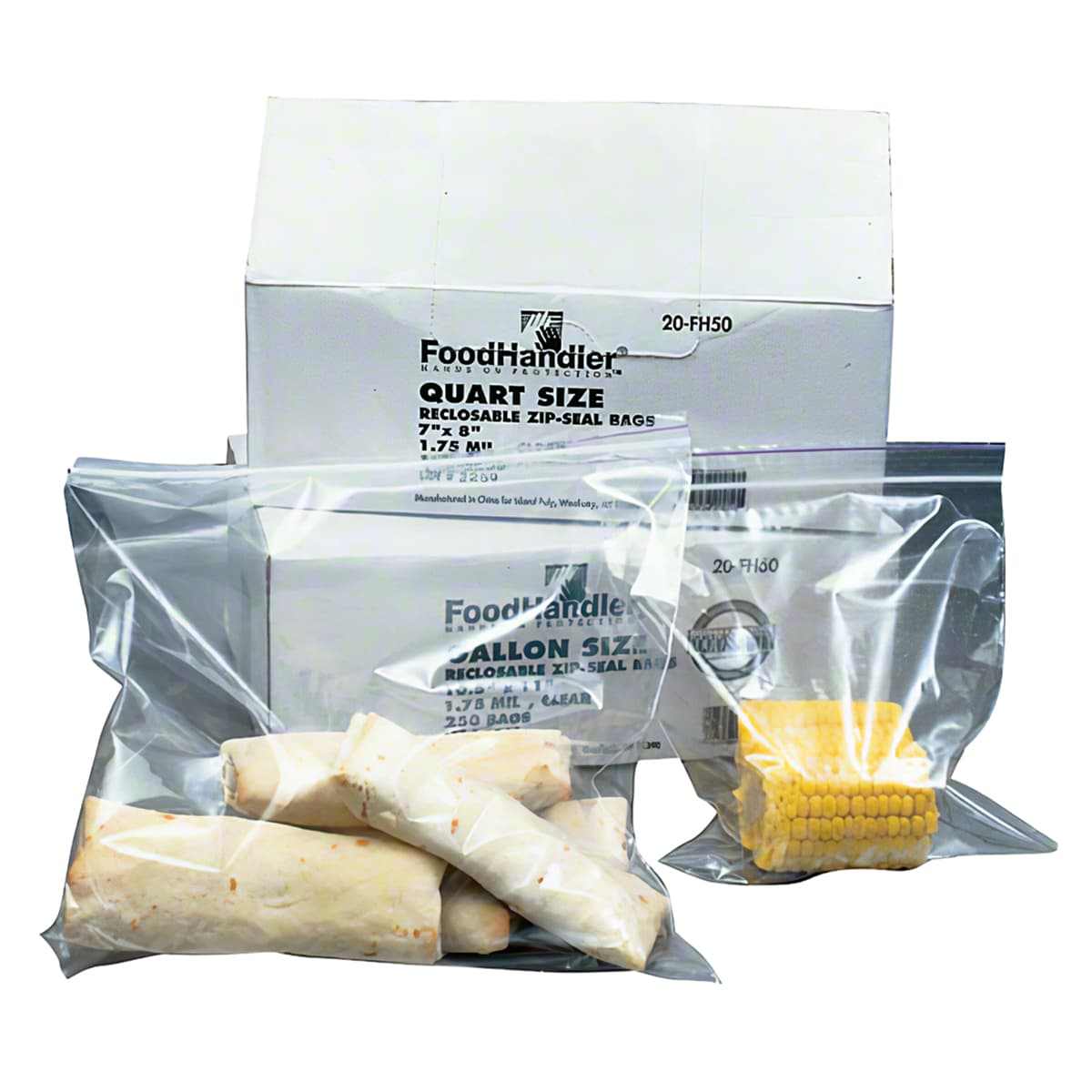 Bag 7X8 IN 1 QT Clear With Zip Seal Closure 500/Case