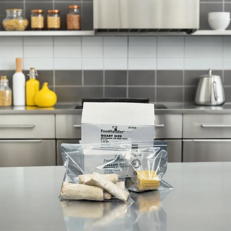 Bag 7X8 IN 1 QT Clear With Zip Seal Closure 500/Case