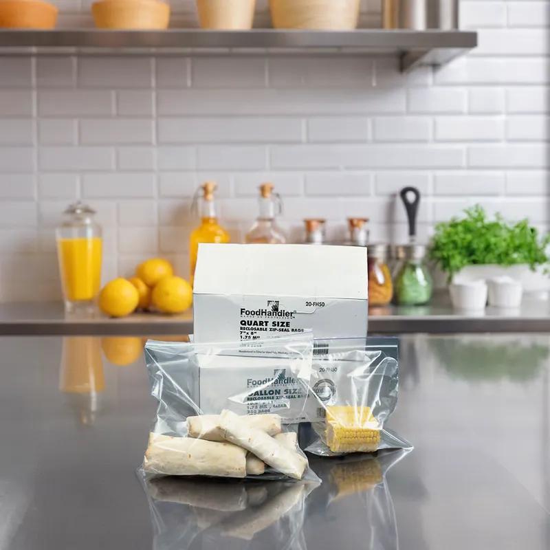 Bag 7X8 IN 1 QT Clear With Zip Seal Closure 500/Case