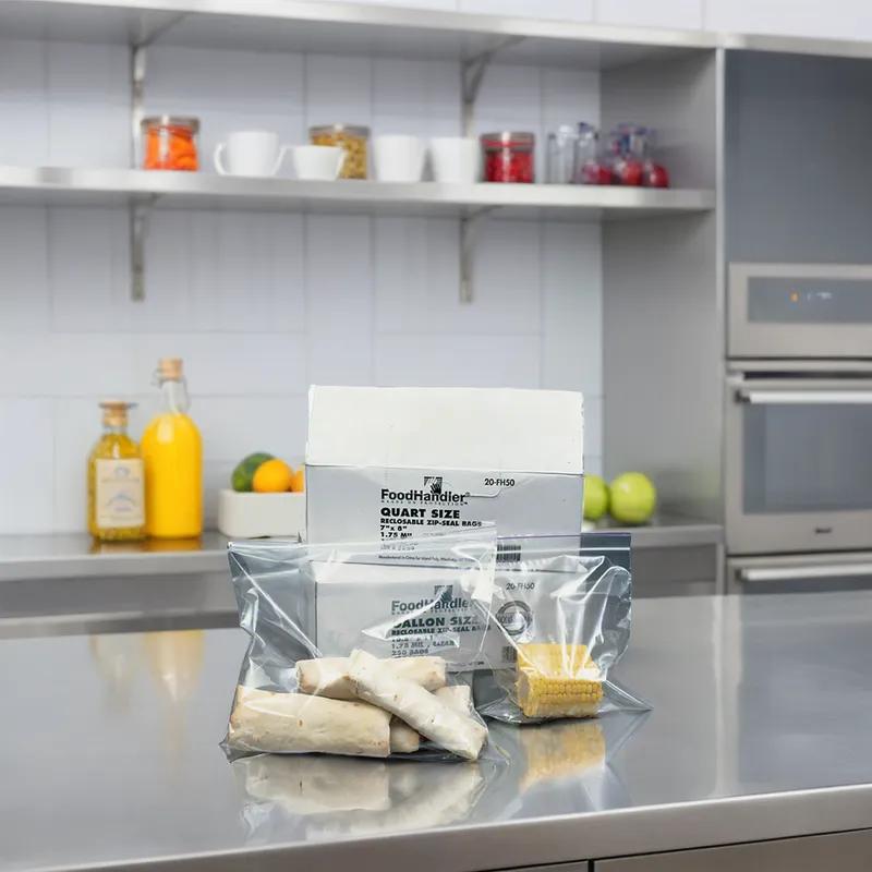 Bag 7X8 IN 1 QT Clear With Zip Seal Closure 500/Case