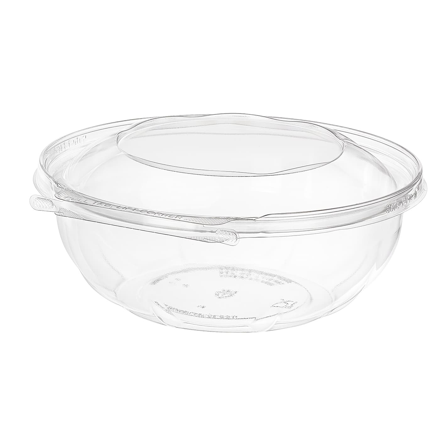 Safe-T-Fresh® Bowl 80 OZ RPET Clear Round 96/Case