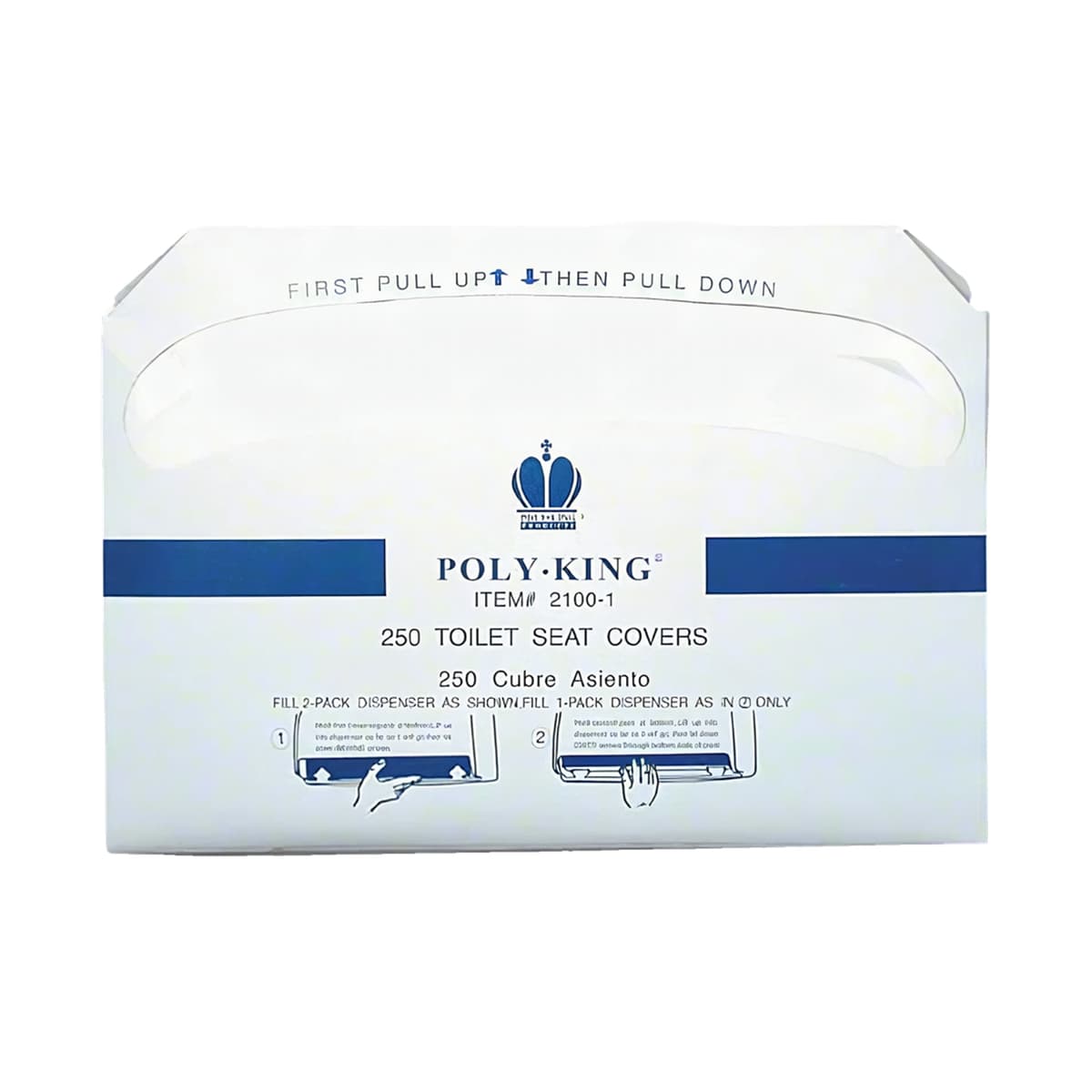 Toilet Seat Cover 250 Count/Pack 10 Packs/Case 2500 Count/Case