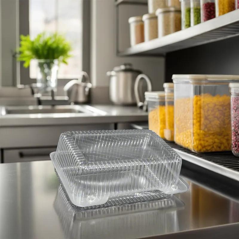 WNA Take-Out Container Hinged Small (SM) 7.5X4.75 IN 500/Case