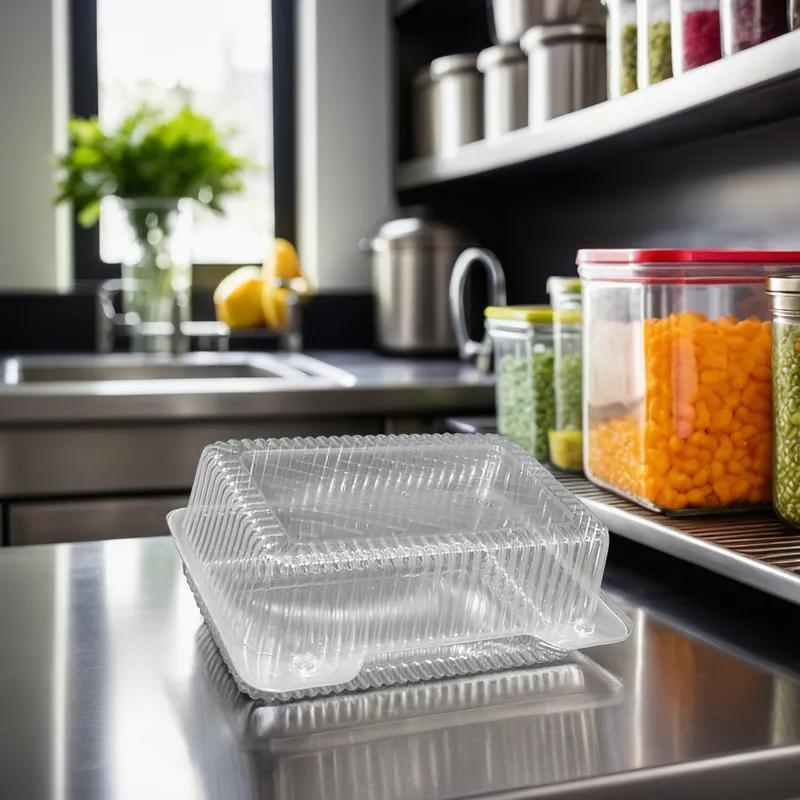 WNA Take-Out Container Hinged Small (SM) 7.5X4.75 IN 500/Case