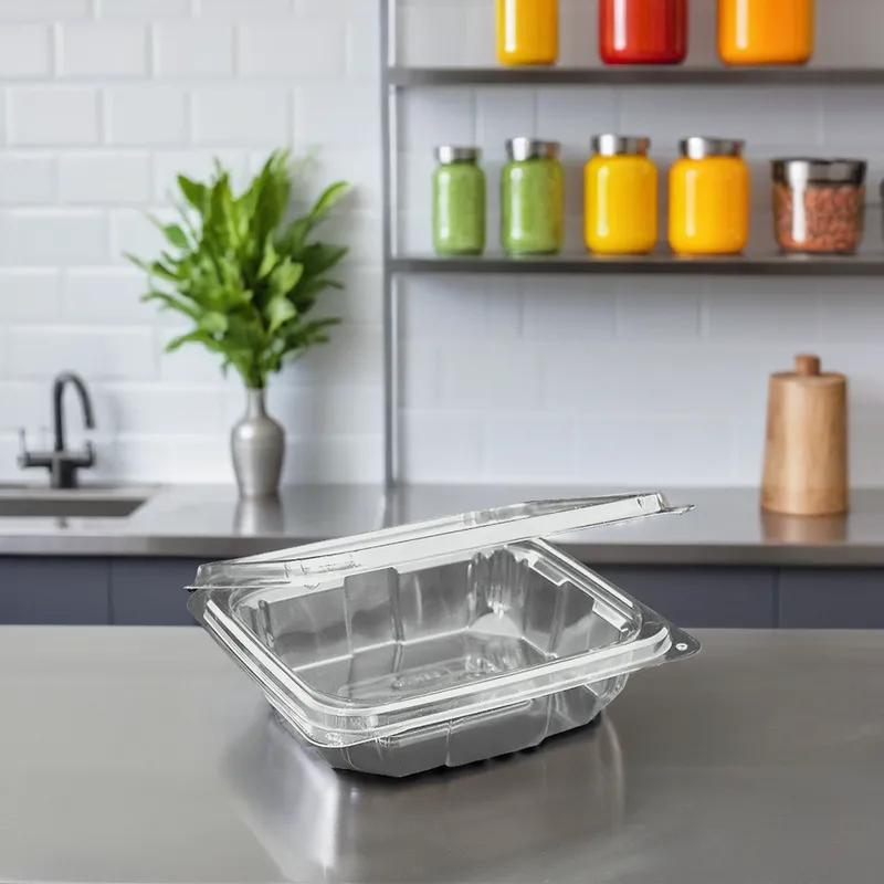 Deli Container Hinged With Flat Lid 24 OZ 200/Case