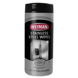 Weiman® Citrus Scent Stainless Steel Cleaner 7X8 IN Wipe 30 Count/Pack 4 Packs/Case 120 Count/Case