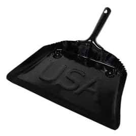 Dust Pan 12 IN Black Metal 1/Each